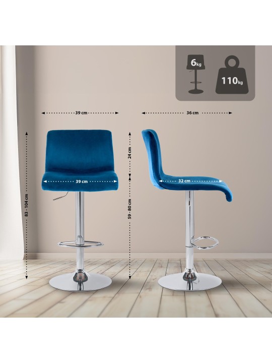 Baarijakkara Hoover velvet C, sininen