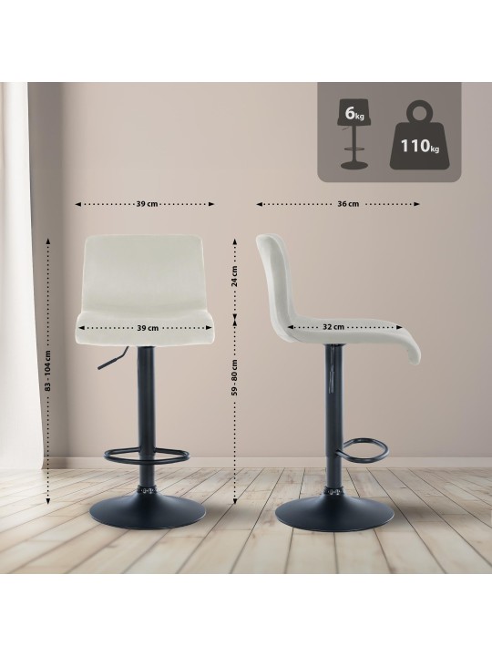 Baarijakkara Hoover velvet B, kermanvärinen