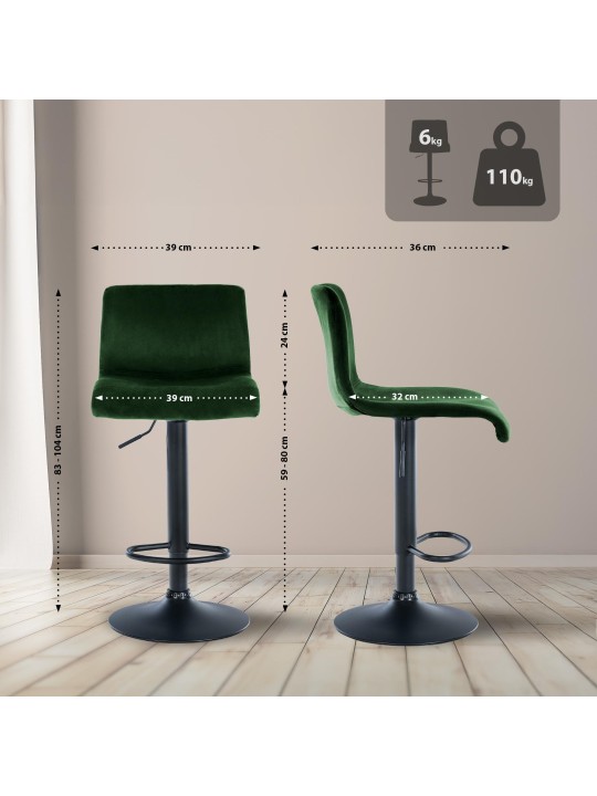 Baarijakkara Hoover velvet B, vihreä