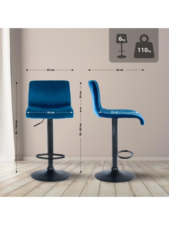 Baarijakkara Hoover velvet B, sininen