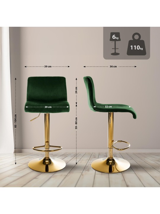 Baarijakkara Hoover velvet G, vihreä