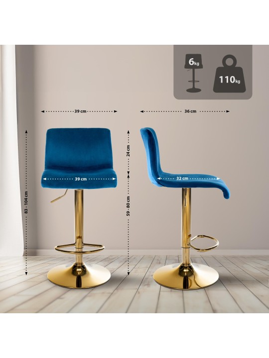 Baarijakkara Hoover velvet G, sininen