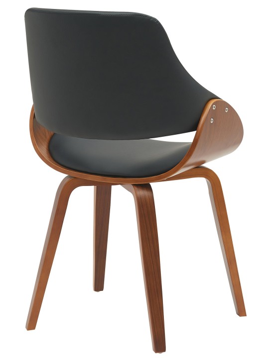 2 ruokapöydän tuolin setti Vangale, pähkinä/musta