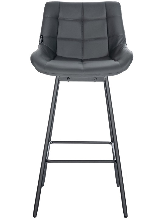 4 kpl Weston Swivel baarituolit tekonahka, harmaa