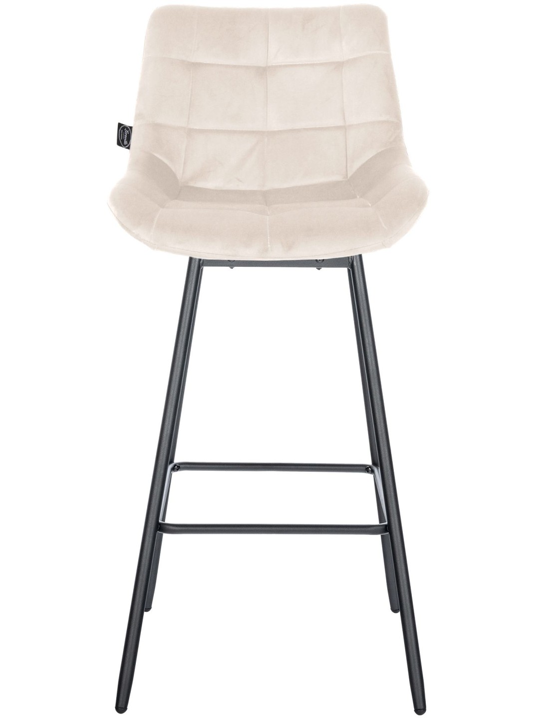 4 kpl Weston Swivel Velvet -baarituolia, kermanvärinen