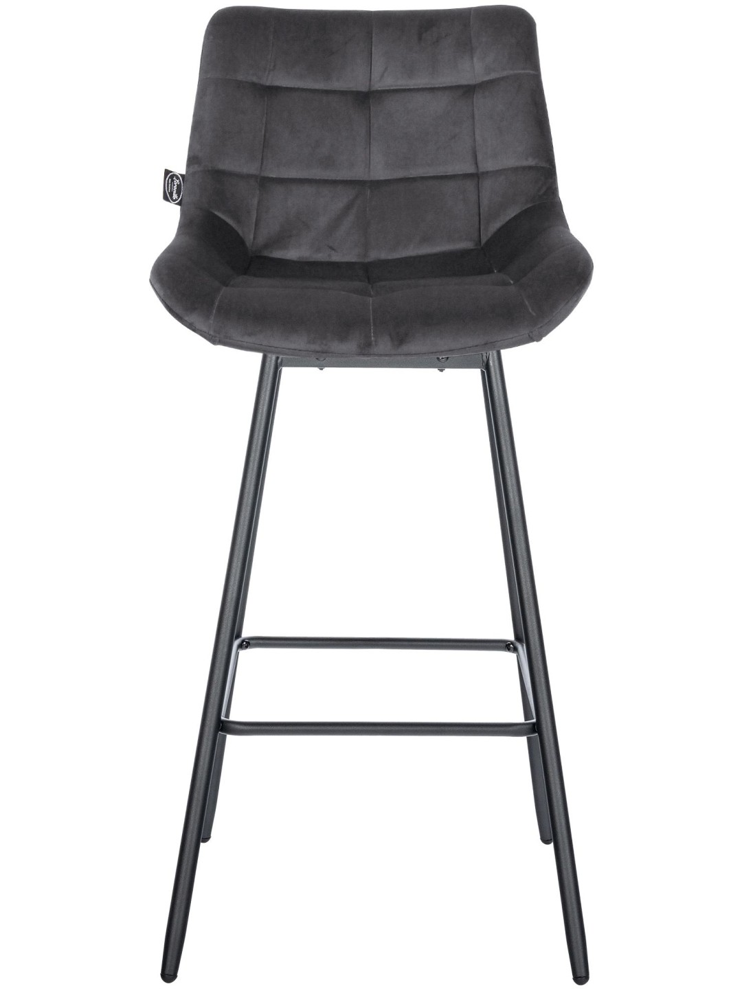 4 kpl Weston Swivel Velvet -baarituolia, tummanharmaa