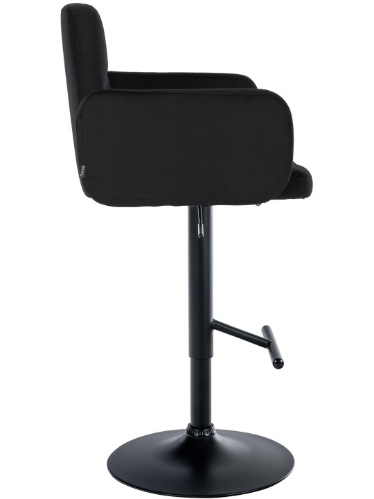 2 baarituolia, Los Angeles velvet, musta