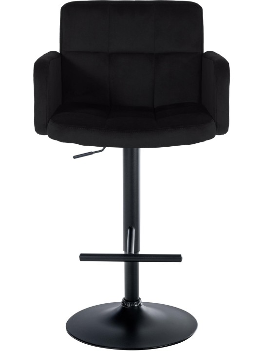 2 baarituolia, Los Angeles velvet, musta