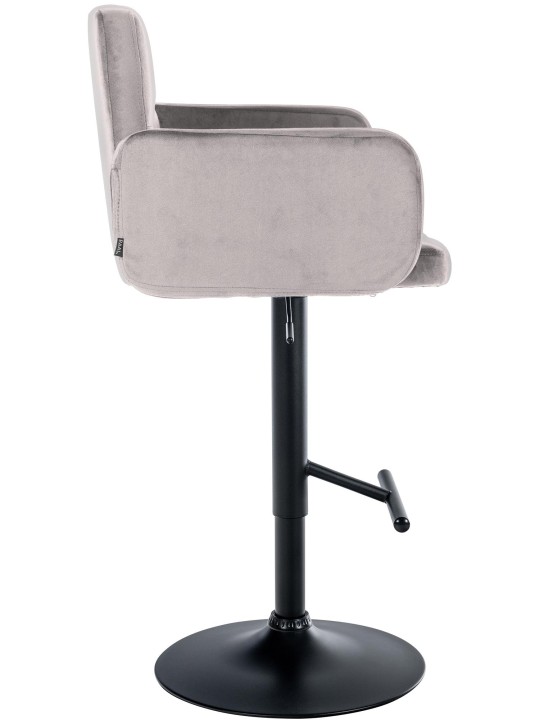 2 baarituolia, Los Angeles velvet, harmaa