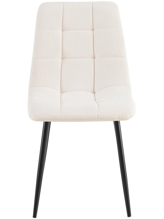 2 ruokapöydän tuolin sarja Antibes Cord, kermanvärinen