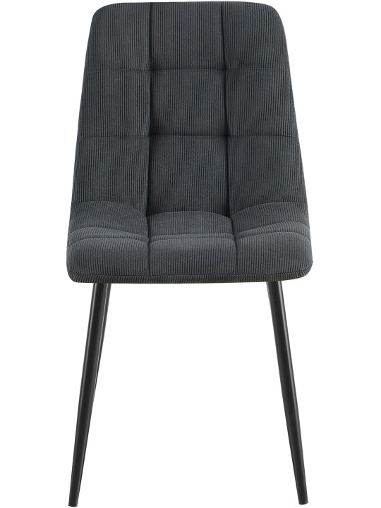 2 ruokapöydän tuolin sarja Antibes Cord, musta