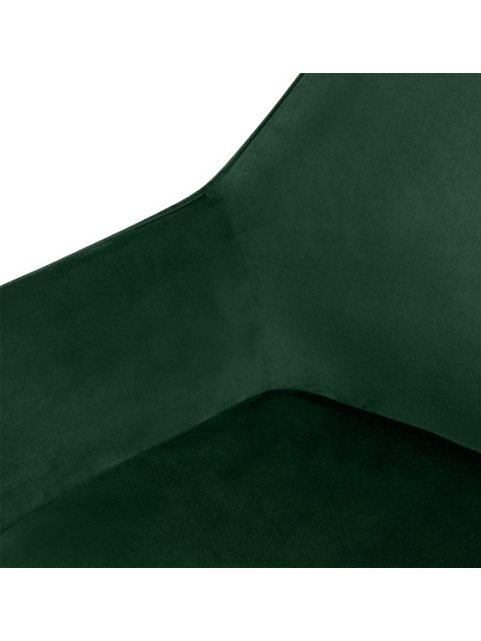 Vessa samettinen ruokapöydän tuoli, vihreä