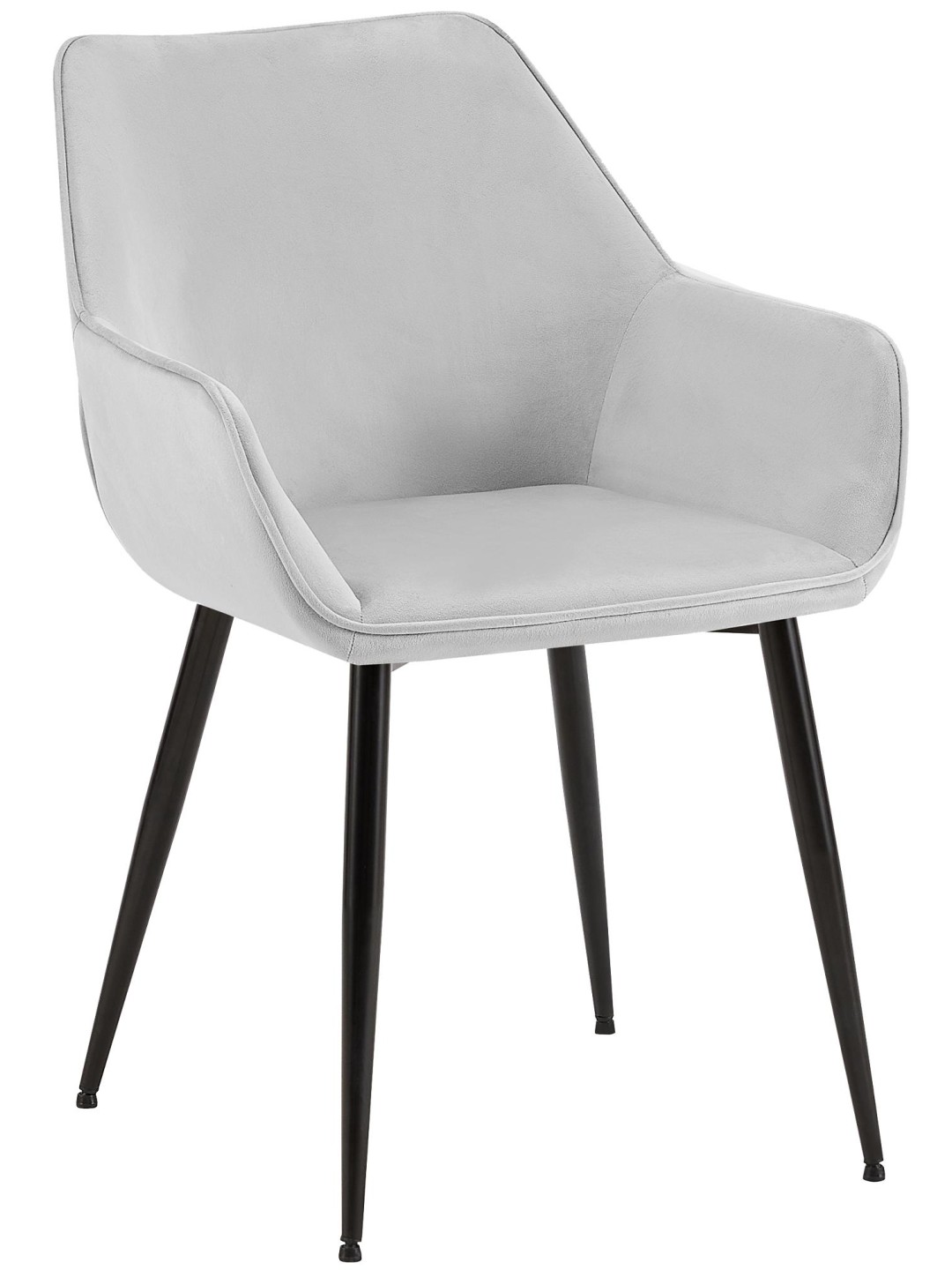 Ruokasalin tuoli Luena samettia, vaaleanharmaa