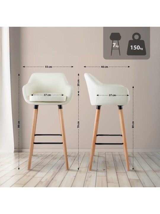 Baarijakkara Grant keinonahkaa, kermanvärinen Baarijakkara Grant keinonahkaa, kermanvärinen