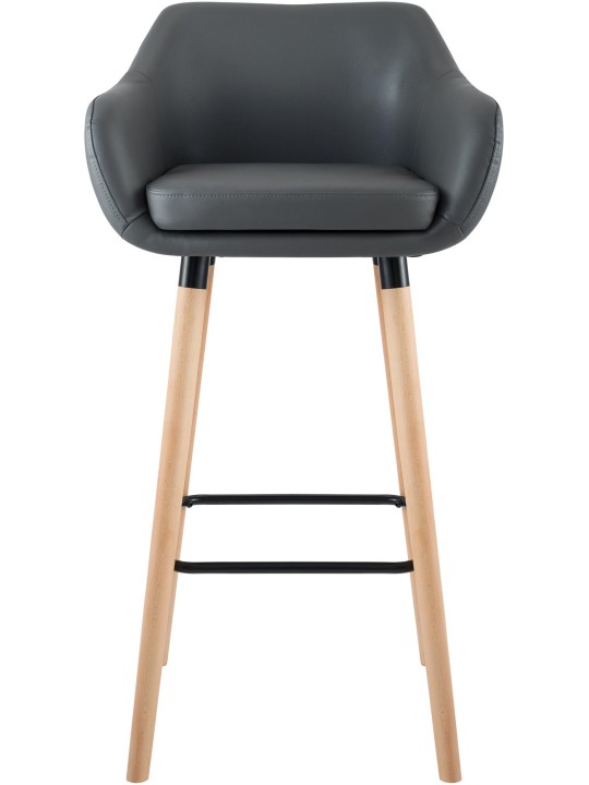 Baarijakkara Grant keinonahkaa, harmaa