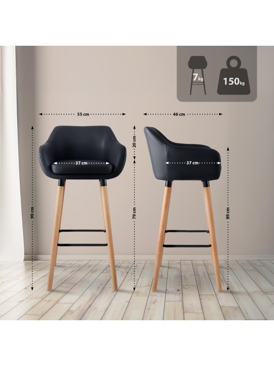 Baarijakkara Grant keinonahkaa, musta Baarijakkara Grant keinonahkaa, musta