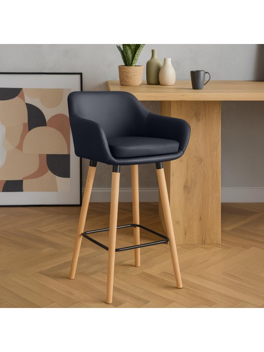 Baarijakkara Grant keinonahkaa, musta Baarijakkara Grant keinonahkaa, musta