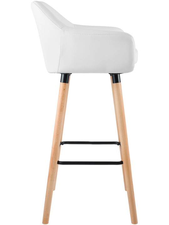 Baarijakkara Grant keinonahkaa, valkoinen