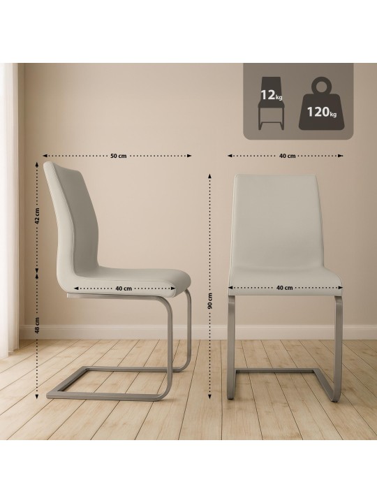 Belfort ruokapöydän tuoli, kermanvärinen