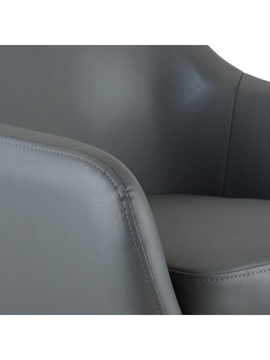 2 baarituolia Grant keinonahkaa, harmaa 2 baarituolia Grant keinonahkaa, harmaa