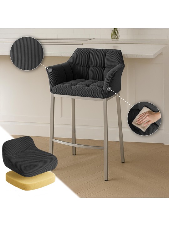 Baarijakkara Damaso E johto 4 jalan rungolla, tummanharmaa