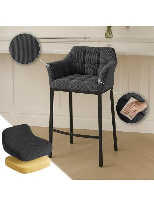 Baarijakkara Damaso B johto 4 jalan rungolla, tummanharmaa