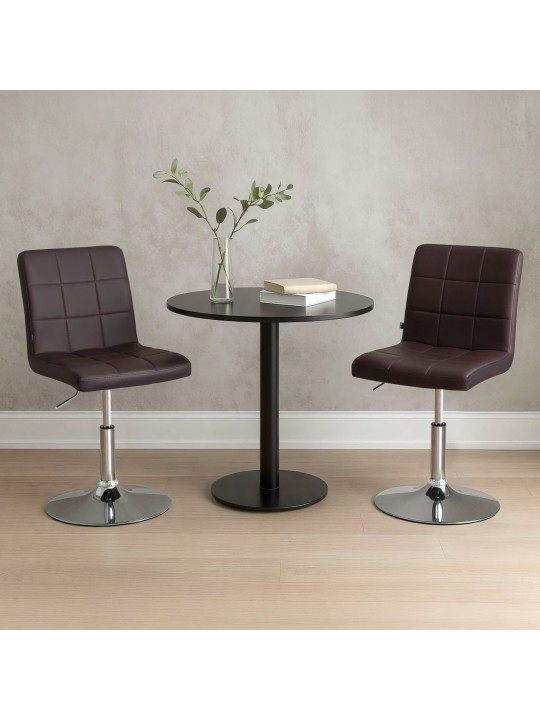 Tuoli Ricky keinonahkaa, ruskea