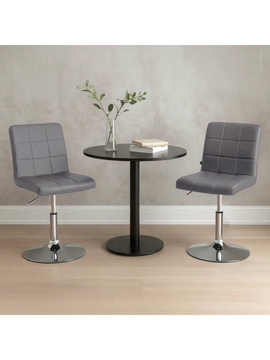 Tuoli Ricky keinonahkaa, harmaa