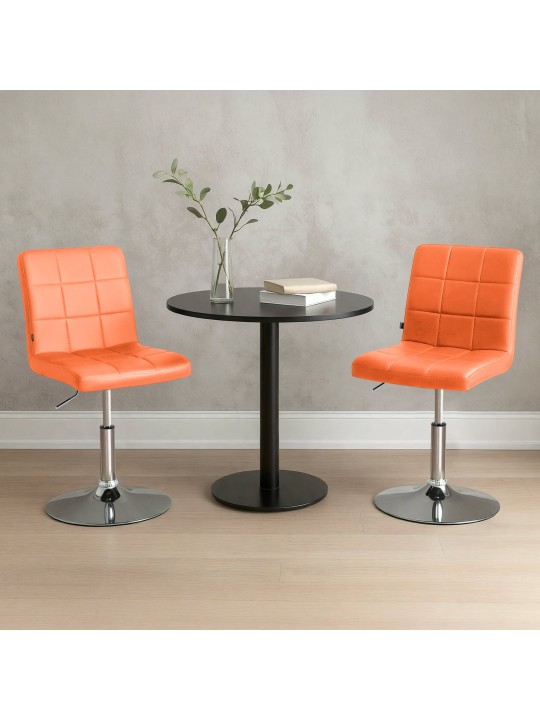 Tuoli Ricky keinonahkaa, oranssi