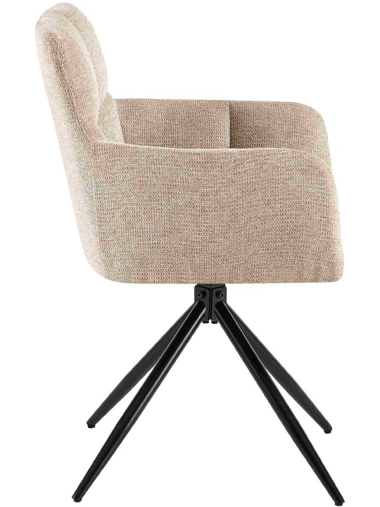 Ruokasalin tuoli Jonah kangasta, vaaleanruskea