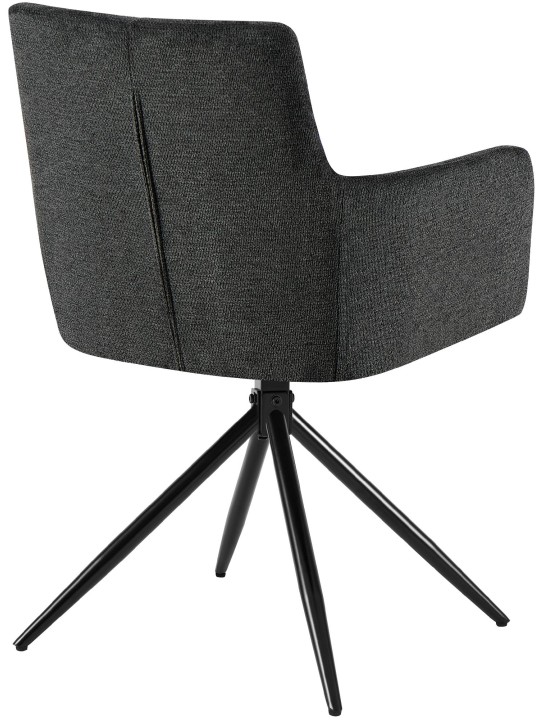 Ruokasalin tuoli Jonah kangasta, musta