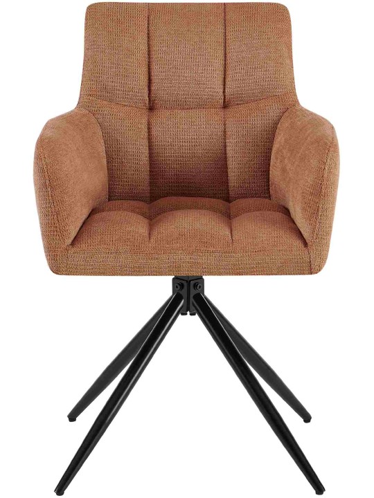 Ruokasalin tuoli Jonah kangasta, oranssi