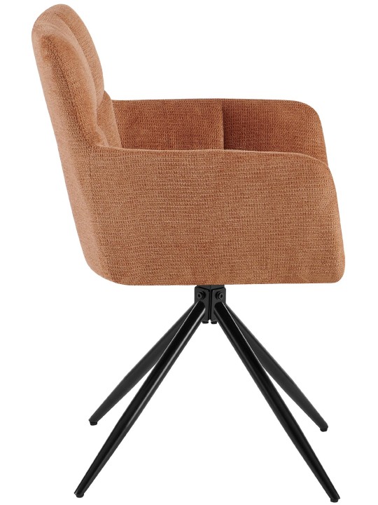 Ruokasalin tuoli Jonah kangasta, oranssi