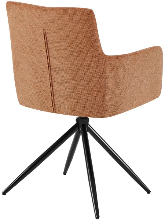 Ruokasalin tuoli Jonah kangasta, oranssi