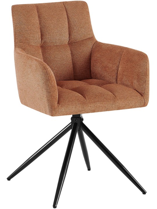 Ruokasalin tuoli Jonah kangasta, oranssi