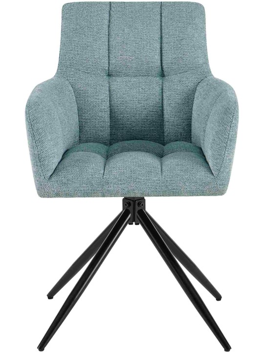 Ruokasalin tuoli Jonah kangasta, turkoosi