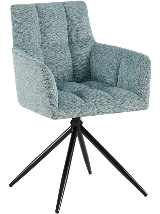 Ruokasalin tuoli Jonah kangasta, turkoosi