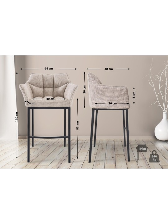 Baarijakkara Damaso B -kangas 4 jalan rungolla, norsunluu