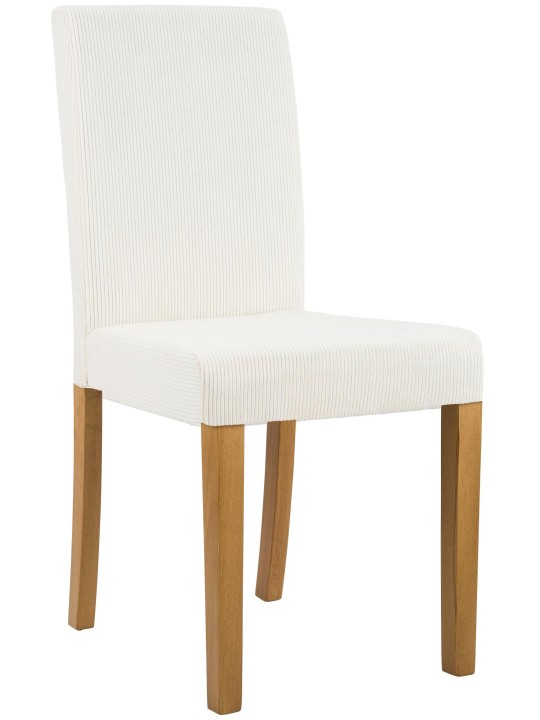 Ruokasalin tuoli Ina Cord antiikkivalo, kermanvärinen