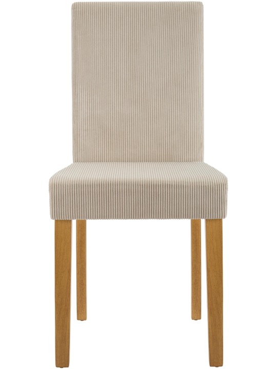 Setti 2 ruokasalin tuolia Ina Cord antiikkivalo, vaaleanruskea