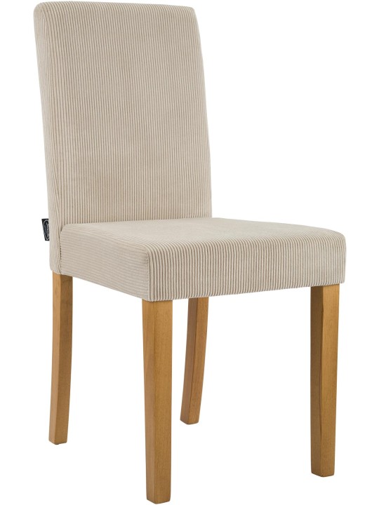 Ruokasalin tuoli Ina Cord antiikkivalo, vaaleanruskea