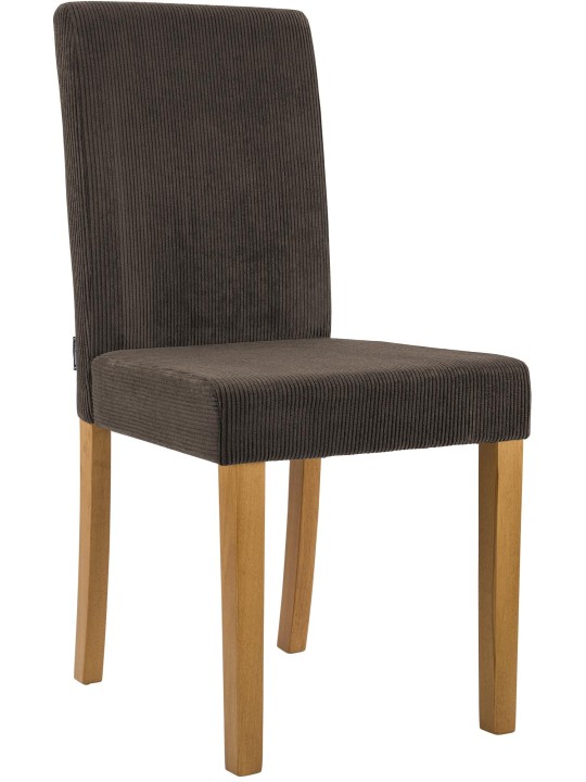 Ruokasalin tuoli Ina Cord antiikkivalo, ruskea