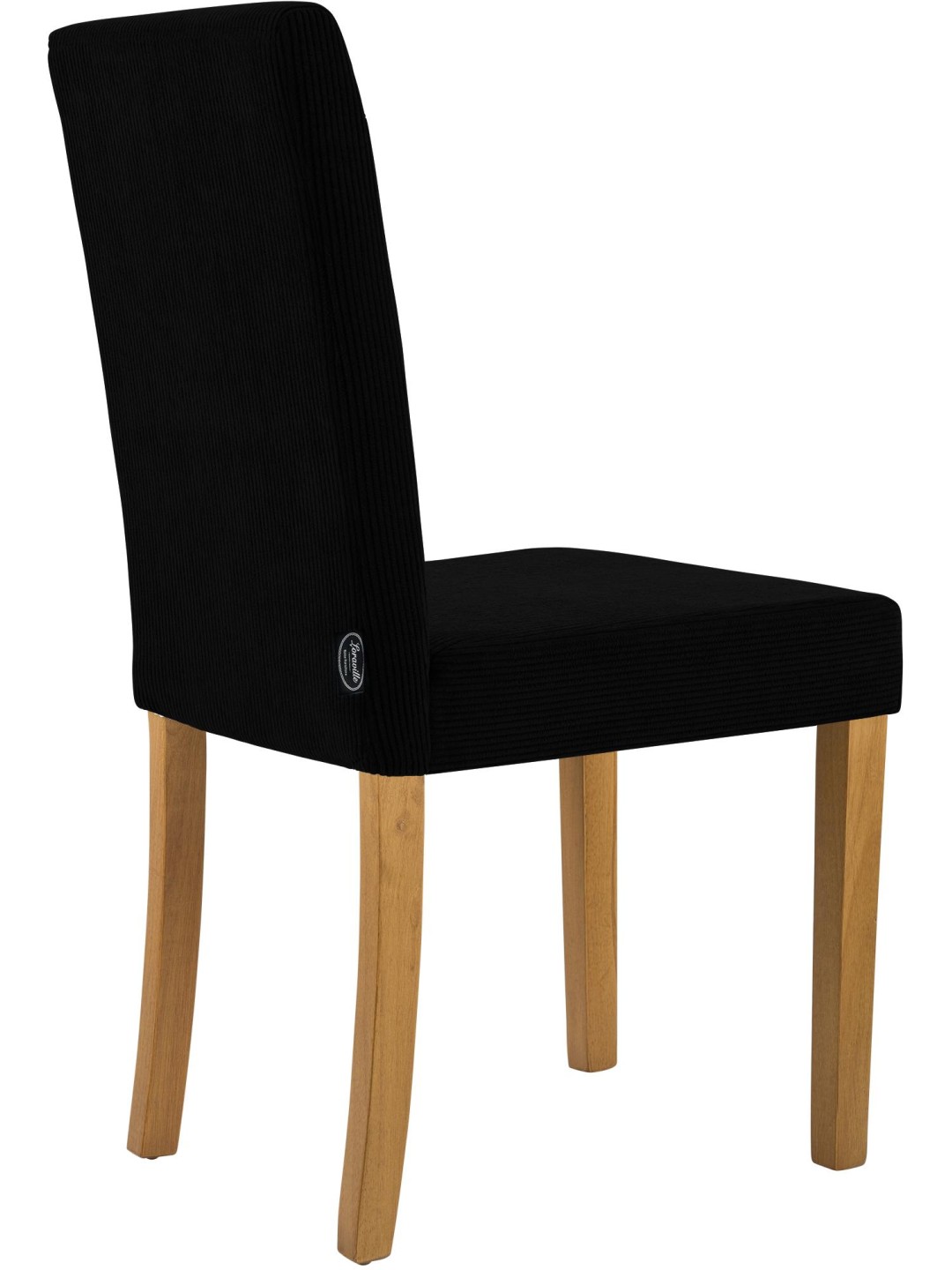 Ruokasalin tuoli Ina Cord antiikkivalo, musta