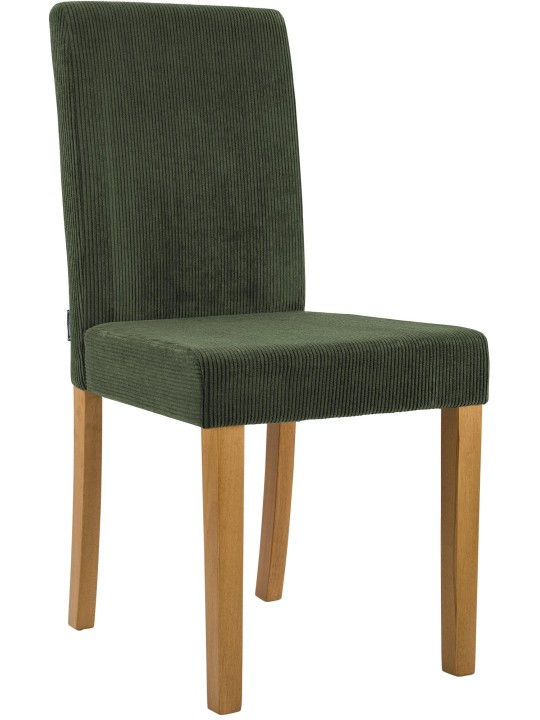 Ruokasalin tuoli Ina Cord antiikkivalo, vihreä