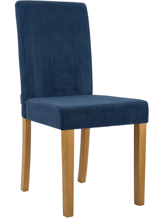 Ruokasalin tuoli Ina Cord antiikkivalo, sininen