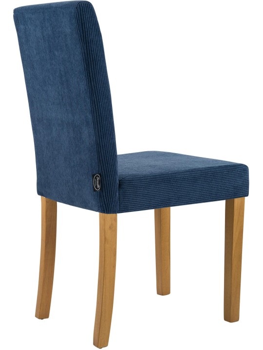 Sarja 2 ruokasalin tuolia Ina Cord antiikkivalo, sininen