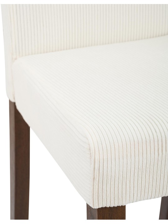 Sarja 2 ruokasalin tuolia Ina Cord antiikki tumma, kermanvärinen