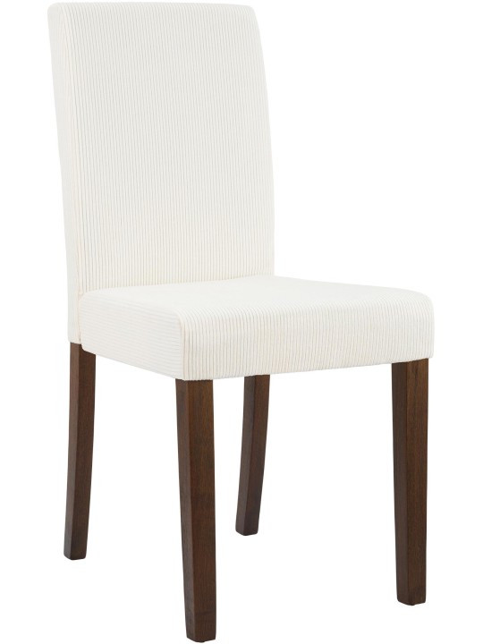 Ruokasalin tuoli Ina Cord antiikki tumma, kermanvärinen