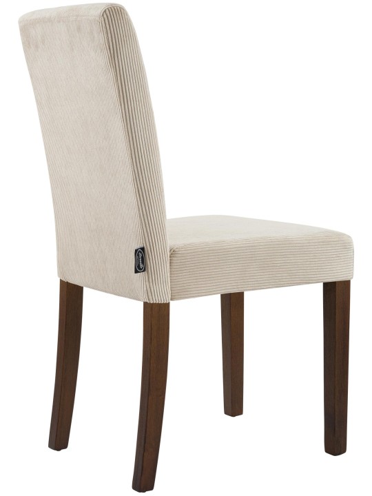 Sarja 2 ruokasalin tuolia Ina Cord antiikki tumma, vaaleanruskea