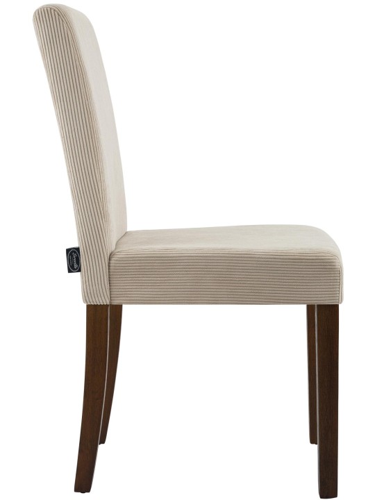 Sarja 2 ruokasalin tuolia Ina Cord antiikki tumma, vaaleanruskea